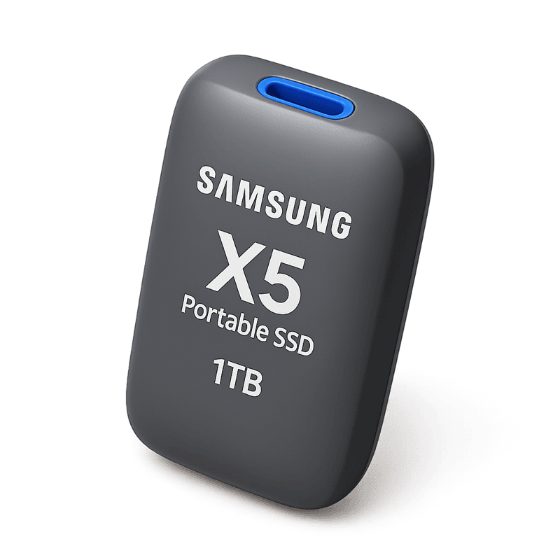 Samsung X5 Portable SSD 1TB (Thunderbolt 3) NVMe External Solid State Drive